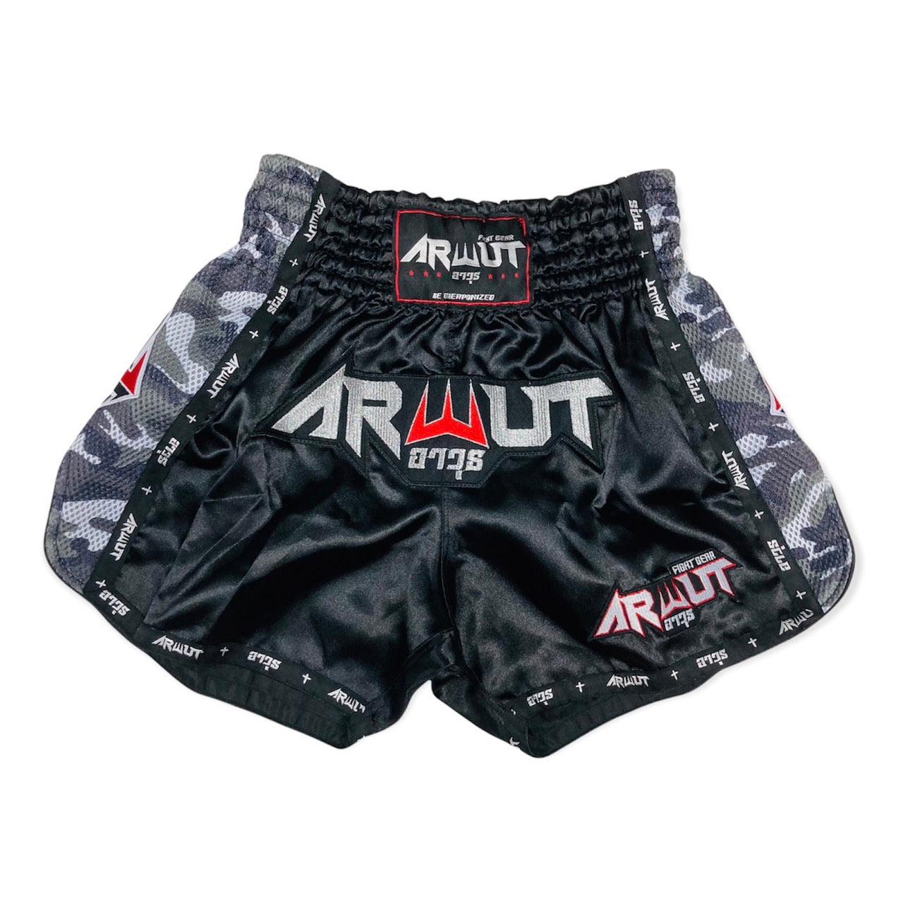 Arwut Camo Edition Muay Thai Shorts BS2 Black / Green