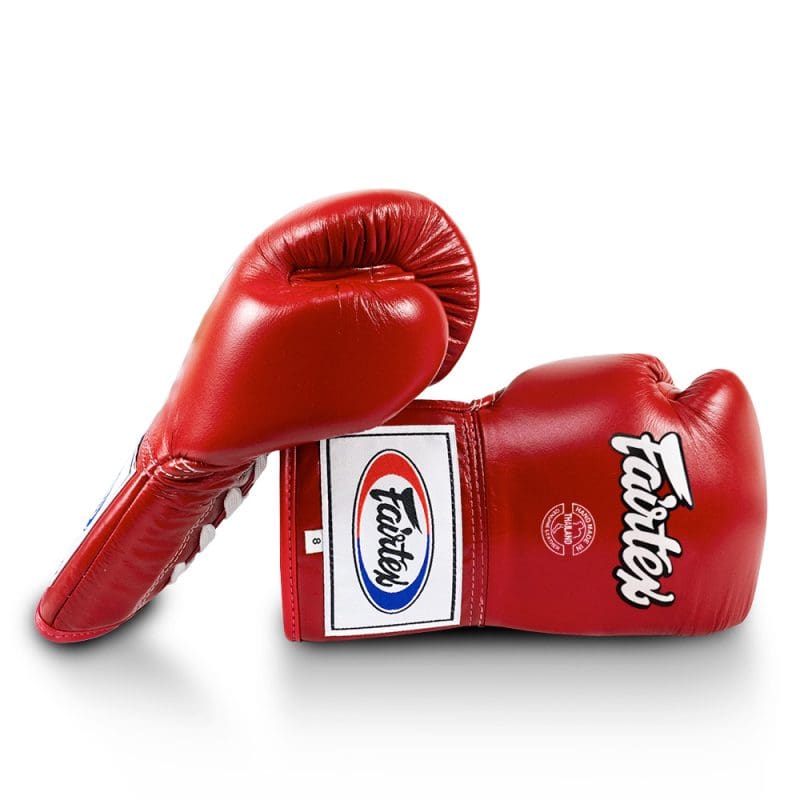 Fairtex BGL6 Lace up Competition Muay Thai Gloves