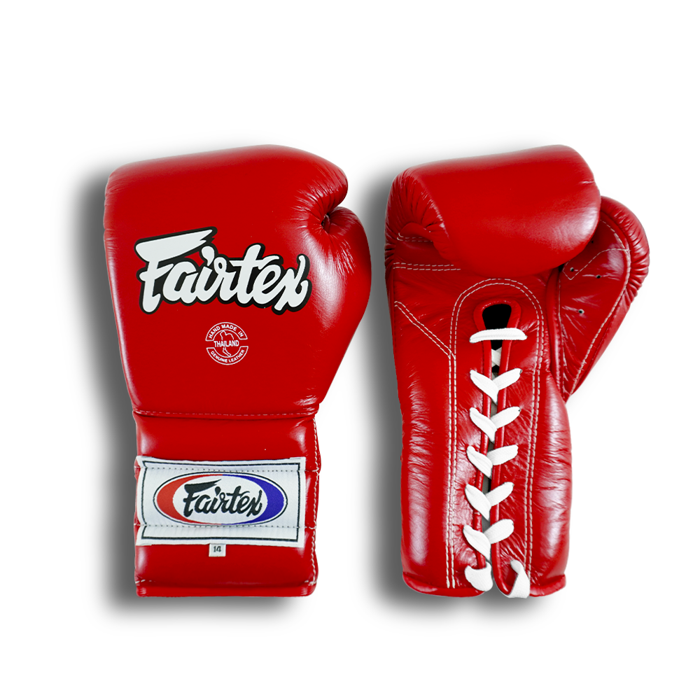 Fairtex BGL7 Muay Thai Competition Lace up Gloves