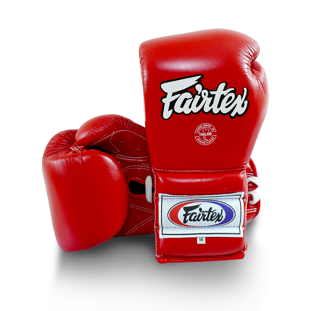 Fairtex BGL7 Muay Thai Competition Lace up Gloves