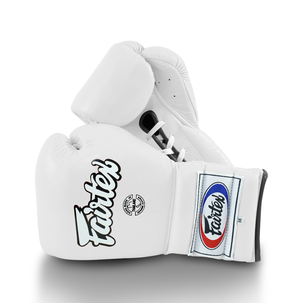 Fairtex BGL7 Muay Thai Competition Lace up Gloves