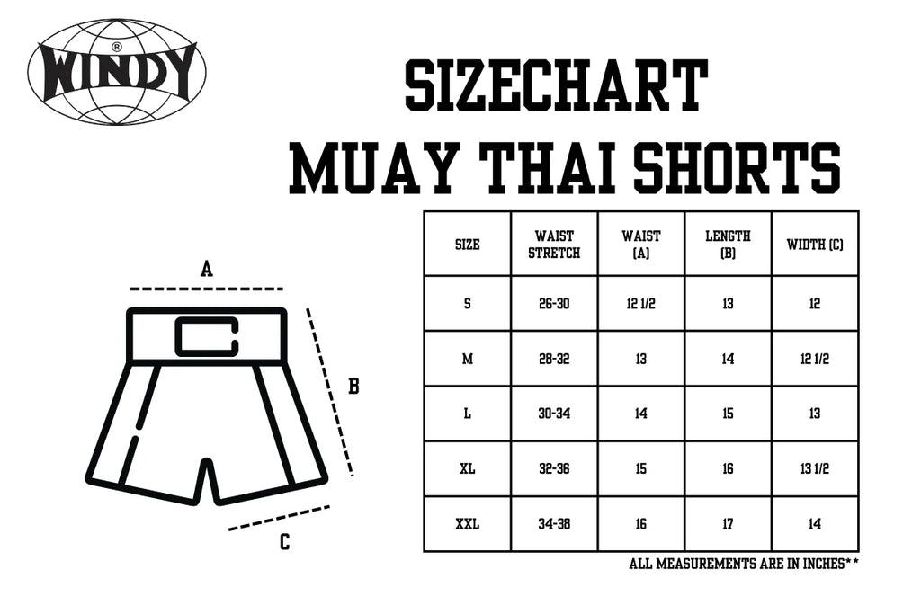 Windy Classic Muay Thai Shorts Red