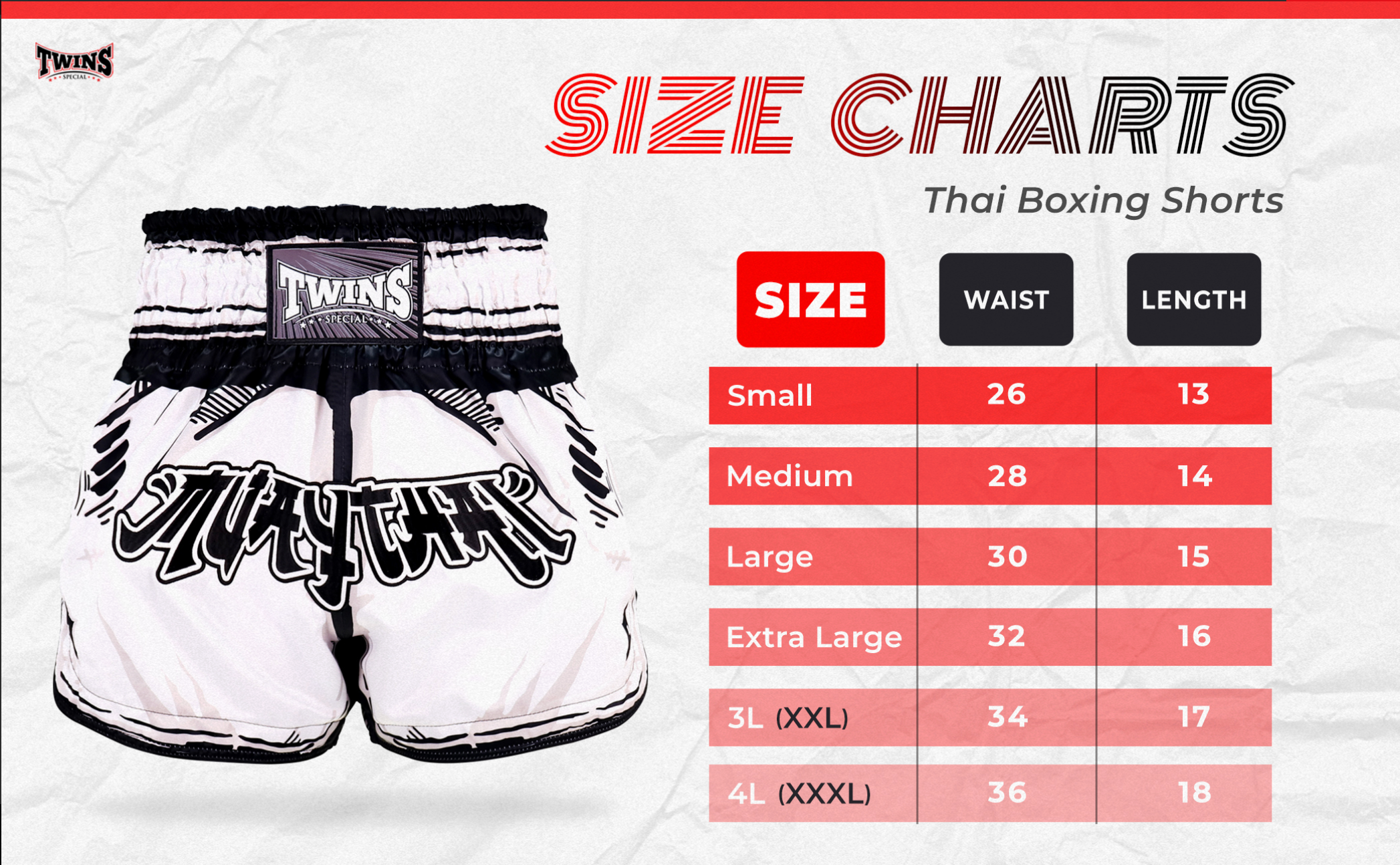 Twins Muay Thai Shorts TBS Comic TH