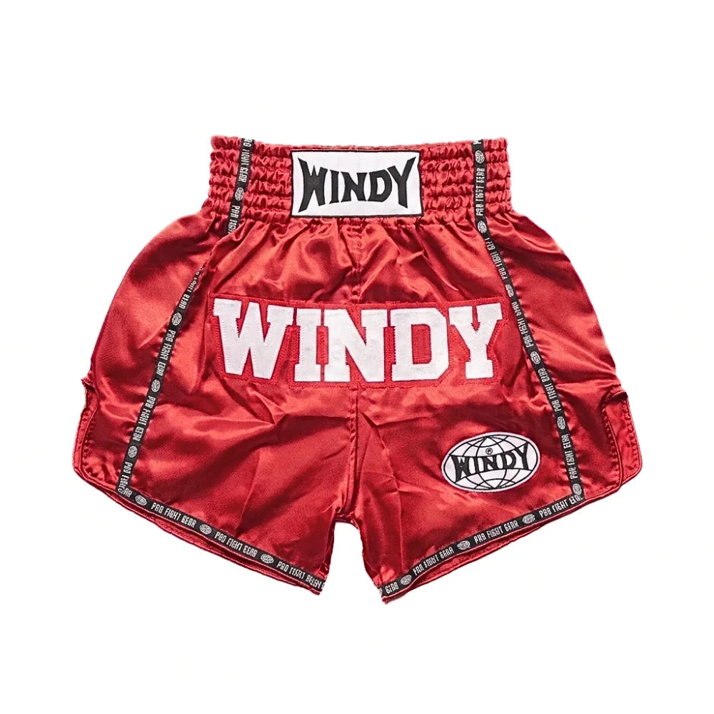 Windy Classic Muay Thai Shorts Red