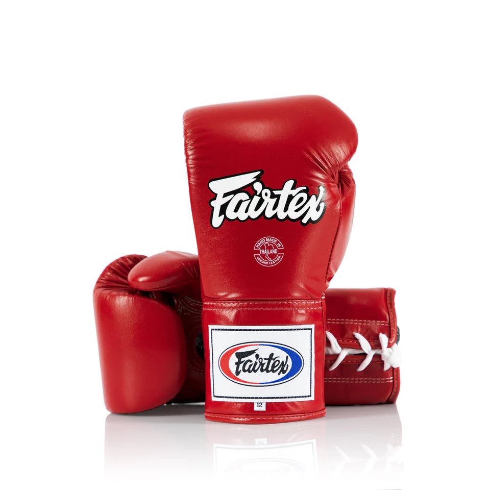 Fairtex BGL6 Lace up Competition Muay Thai Gloves