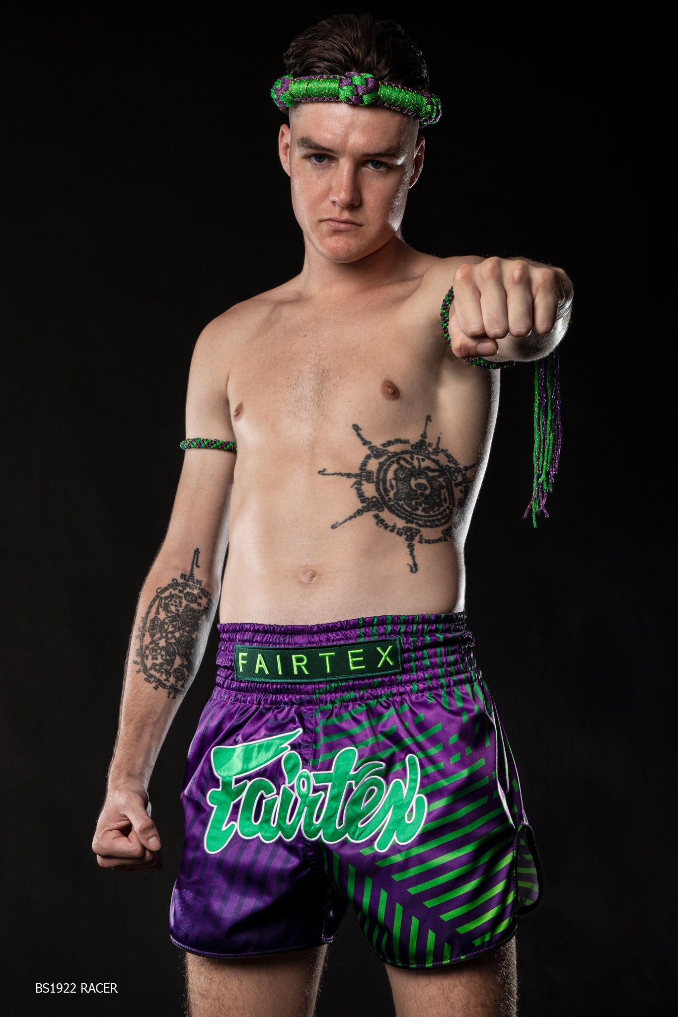 Fairtex Racer Muay Thai Shorts Purple BS1922